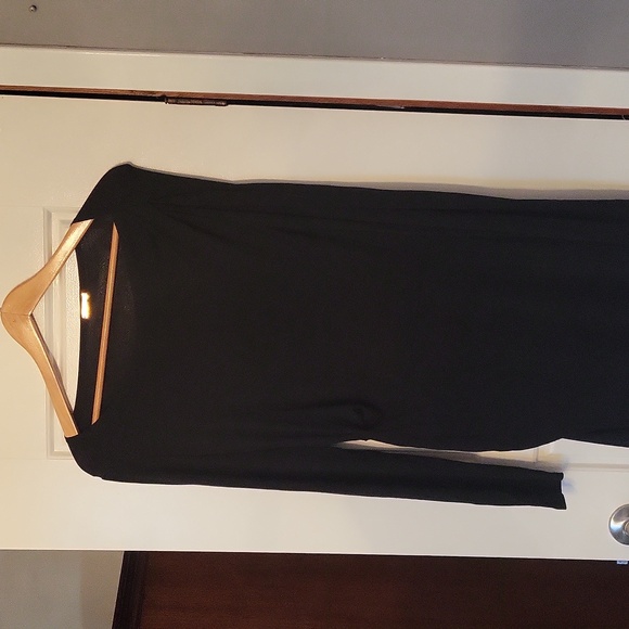 Rebecca Minkoff l dress l size Large l Dress l roushed l gathered bodycon l blk - Picture 9 of 14